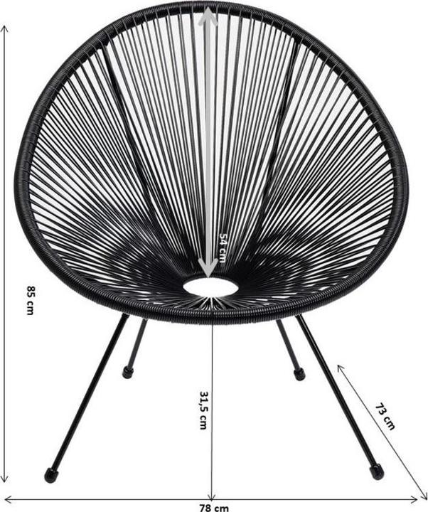 Image du produit Kare Design Fauteuil Acapulco turquoise