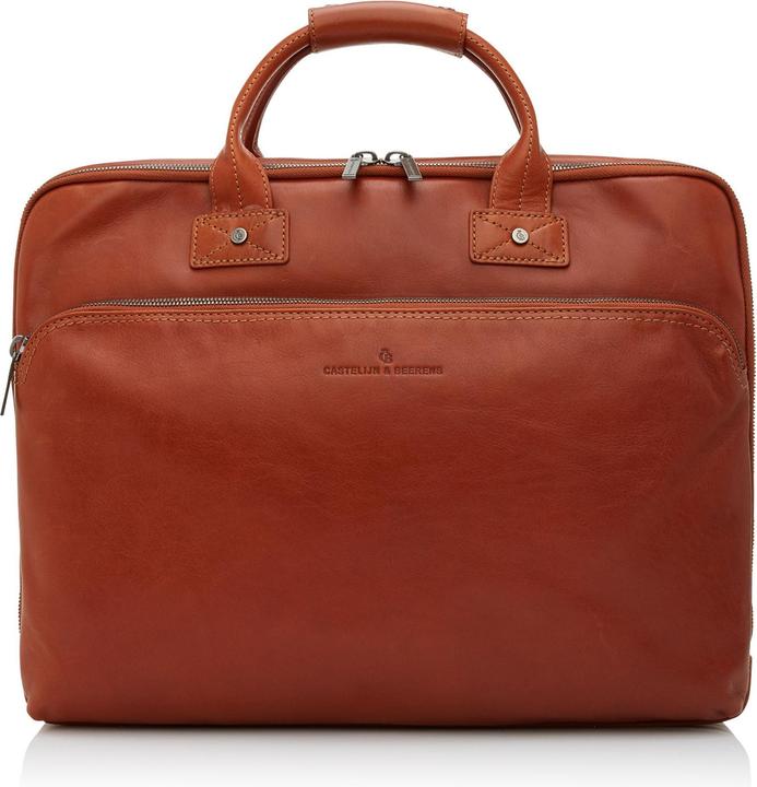 Actual product image Castelijn & Beerens & Beerens Firenze Laptoptas 17 Light Bruin 9474 (17.30")