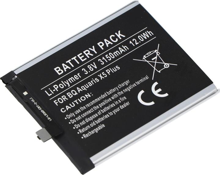 Actual product image AccuCell Akku BQ Aquaris X5 Plus, 3200