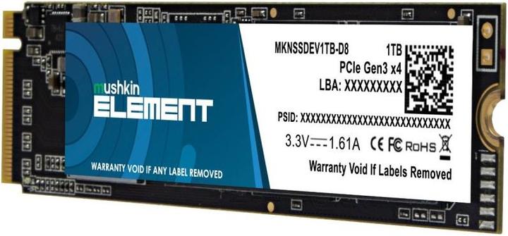 Image du produit Mushkin SSD Element M.2 1TB PCIe Gen3x4 NVME (1000 Go, M.2 2280)