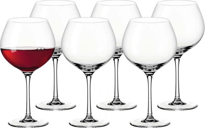 Actual product image Leonardo Red wine glass Ciao, Burgundy 630 ml, 6 pieces, Transparent (66 cl, 6 Glasses, Red wine glasses)