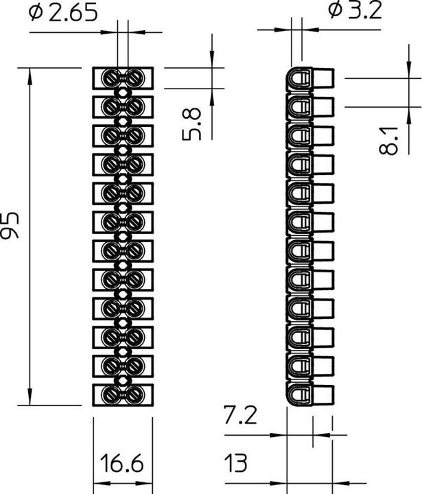 Actual product image OBO Bettermann 2056089 Series chandelier terminal flexible: 4-4 mm² rigid: 4-4 mm² Polza