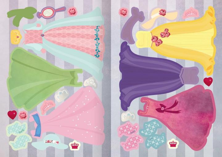Actual product image Mini sticker dress-up dolls - Princesses
