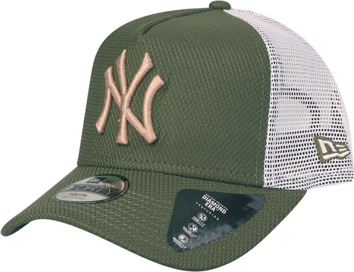 New Era Kinder Cap - DIAMOND TRUCKER NY Yankees oliv Child (53)