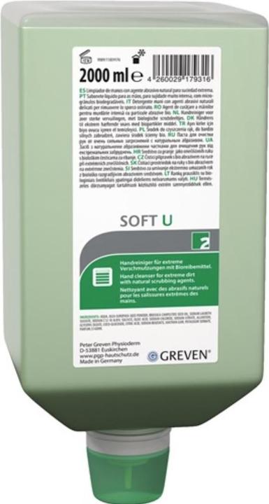 Actual product image PGP Hand cleaner GREVEN® SOFT U 2l solvent 2 l (Liquid soap, 2000 ml)
