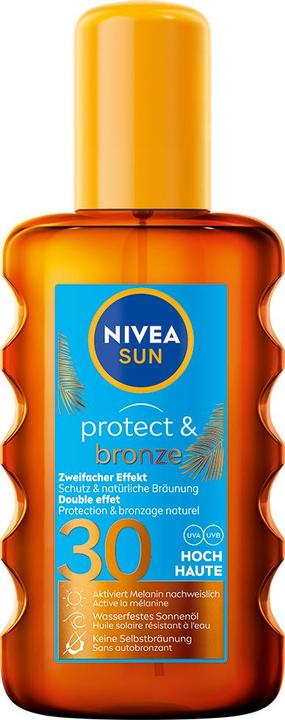 Produktbild NIVEA Sun Protect & Bronze Sonnenöl (Sonnenöl, SPF 30, 200 ml, 220 g)