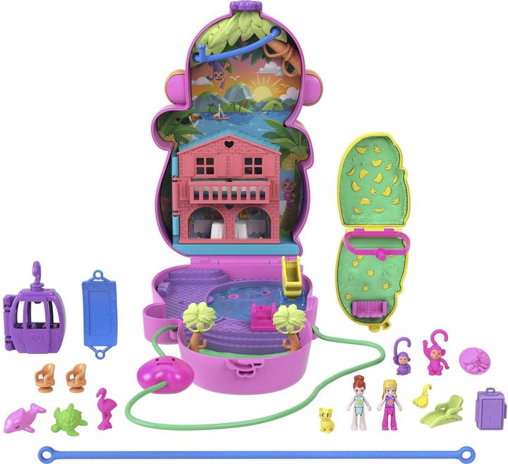 Image du produit Polly Pocket Set de jeu maman singe et bébé