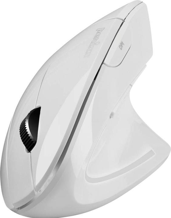 Immagine prodotto Perixx PERIMICE-813 W Mouse ergonomico senza fili, Bluetooth® Bianco (Senza fili)