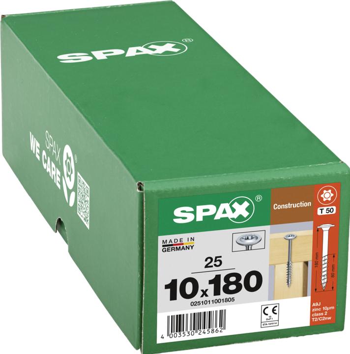 Actual product image Spax Wood construction screws (25 Screws per piece)