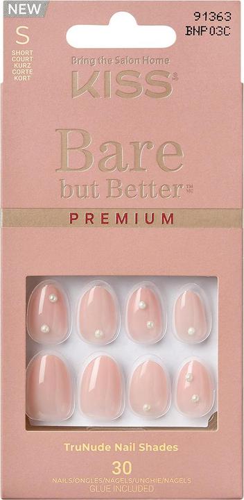 Immagine prodotto KISS Unghie - Ks Bare-but-better Premium Unghie - Slay (Unghie artificiali, Nude)