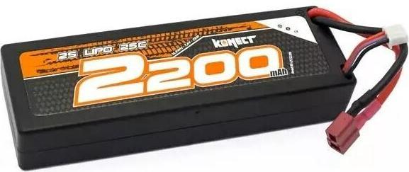 Konect RC-Akku LiPo 2200 mAh 7.4 V 25C Slim (7.40 V, 2200 mAh)