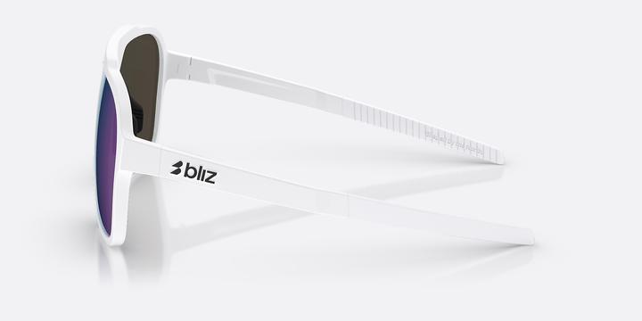 Actual product image Bliz Matrix (Shiny White, Smoke w Iceblue multi, Smoke w Blue Multi)