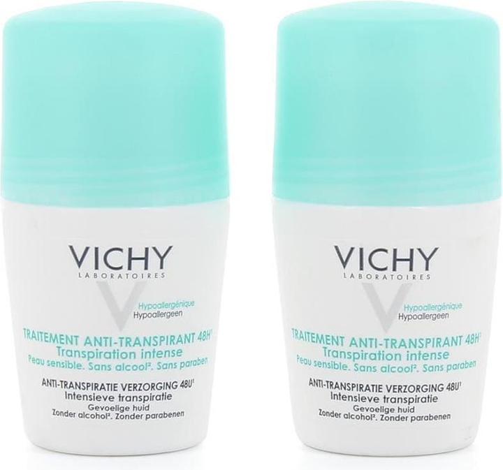 Actual product image Vichy Set of 2 Deodorants Anti-Perspirant 48H - 2 x 50 ml (Roll-on, 100 ml)