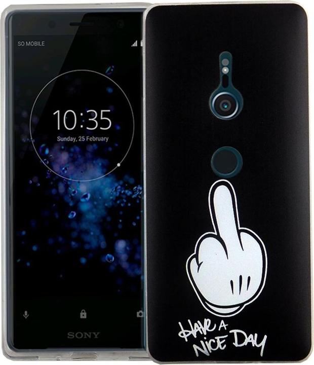 Actual product image König Design Sony Xperia XZ2 Mobile Phone Cover Protective Case Middle Finger Cover Bumper Cases Frame New (Sony Xperia XZ2)