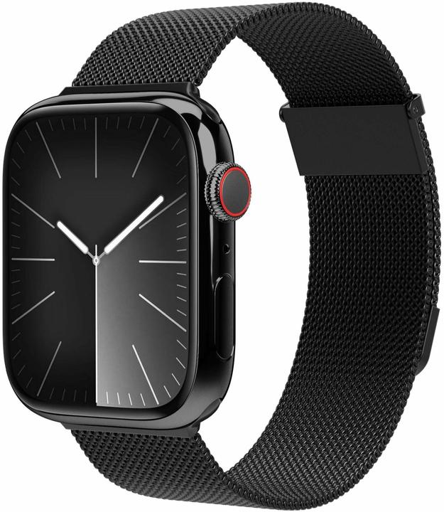 Produktbild Vonmählen Milanese-Armband 2 für Apple Watch 38 40 41 mm schwarz (Edelstahl)