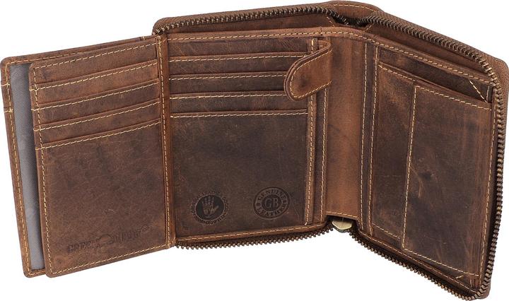 Produktbild Greenburry Vintage Sternzeichen Geldbörse Leder 10 cm
