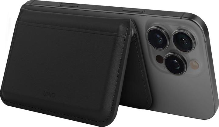 Actual product image Uniq Lyden DS RFID Magnetic Wallet with Phone Stand - Black