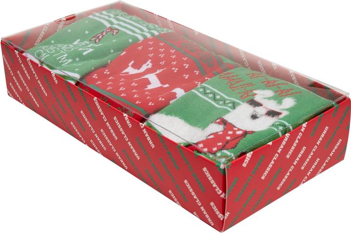 Actual product image Urban Classics Christmas Lama Socks 3-Pack (pack of 3, 39 - 42)