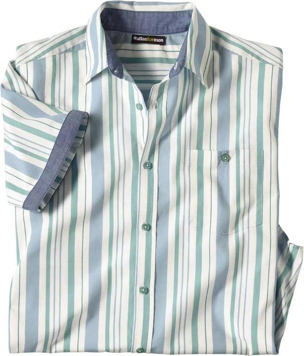 Immagine prodotto Atlas For Men Camicia da uomo in popeline a righe (L)