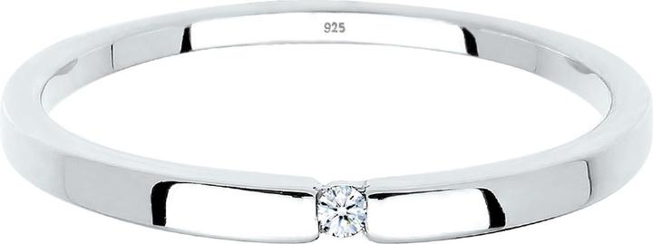 Immagine prodotto Elli Anello DIAMANTI Anello di fidanzamento classico con diamante (0,015 ct.)Argento (54, 925 Argento)