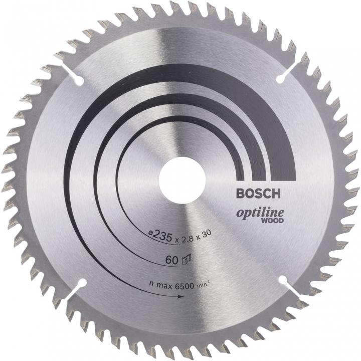 Bosch Professional Zubehör PRO Wood Kreissägeblatt, 235 x 2.8 x 30 mm