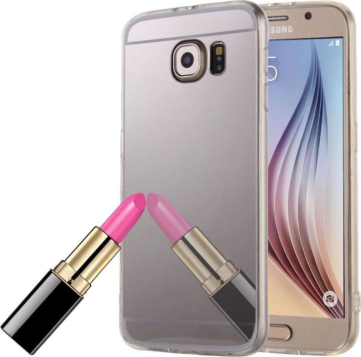 Produktbild König Design Handyhülle für Samsung Galaxy S6 Edge Schutzcase Backcover Bumper Etuis Silber (Samsung Galaxy S6 Edge)