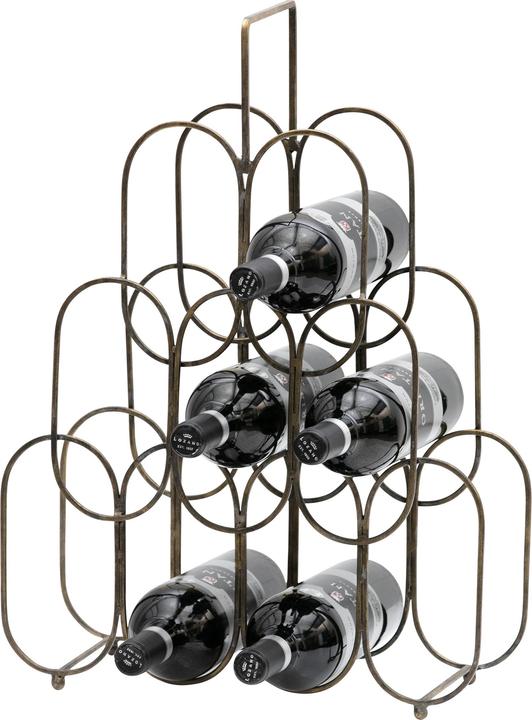 BePureHome Wine rack Feast Metal Antique Brass