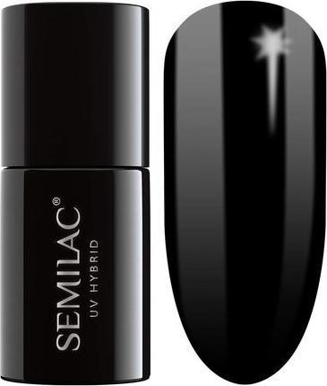 Actual product image Semilac 031 Black Diamond 7ml (Black Diamond, UV gel varnish)