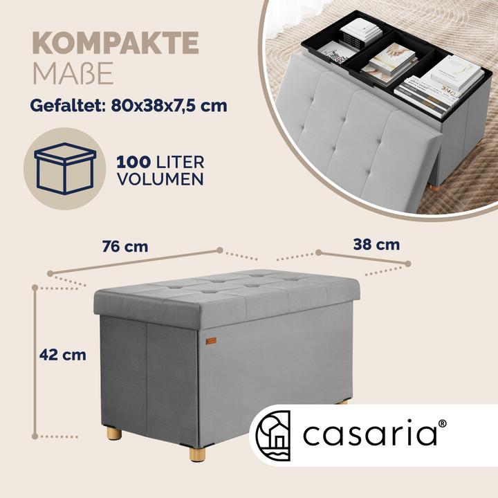 Immagine prodotto Casaria Cassapanca in velluto (38 cm)