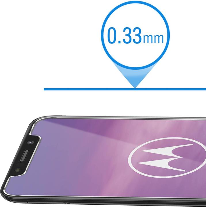 Actual product image Avizar Crystal clear film, glass screen protector (2 Piece, Motorola One)