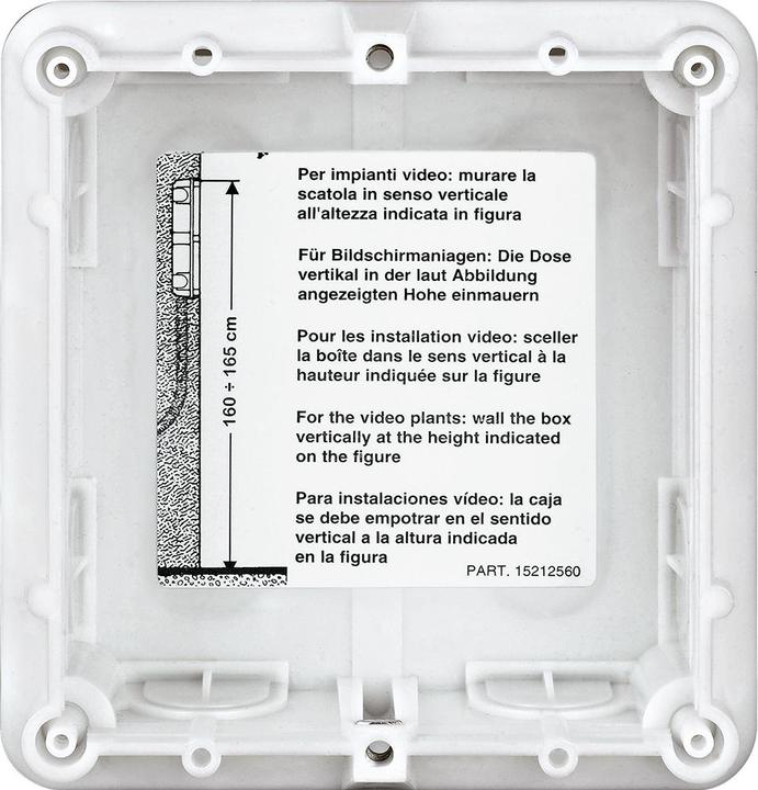 Actual product image Bticino Flush-mounted box 1 module 350010