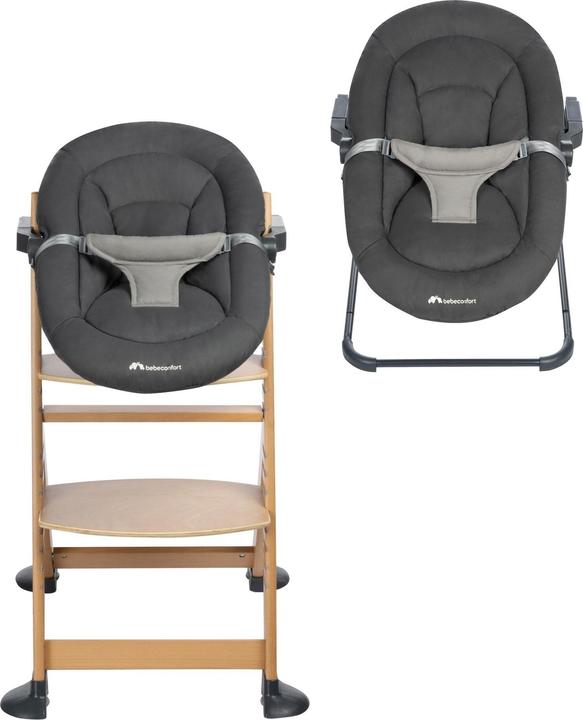 Actual product image Bebeconfort Timba Baby Tinted Graphite highchair attachment