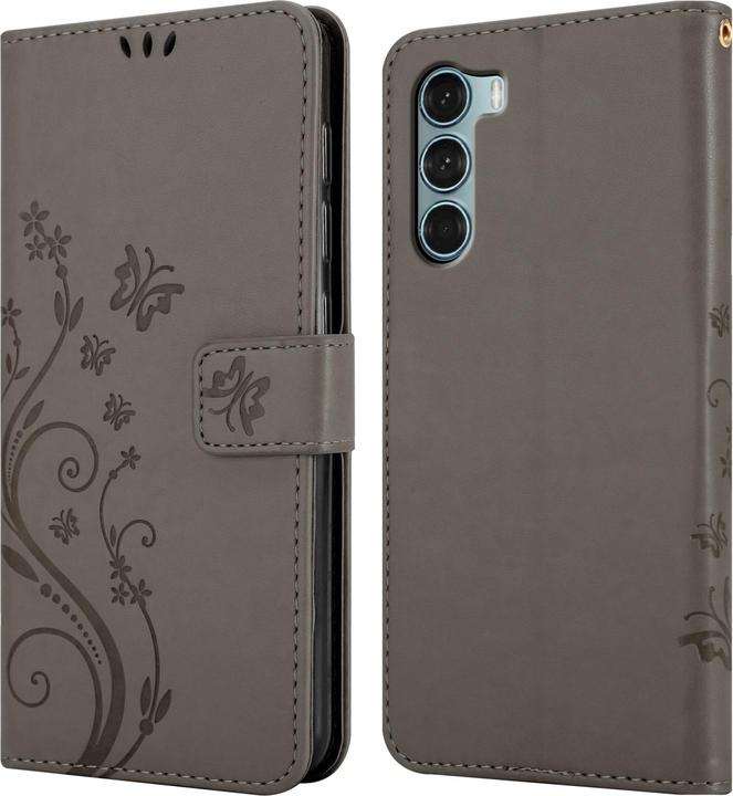 Image du produit Cadorabo Housse Flower Book (Motorola Moto G200 5G)