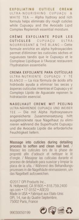 Produktbild OPI Pro Spa - Exfoliating Cuticle Cream (27 ml)