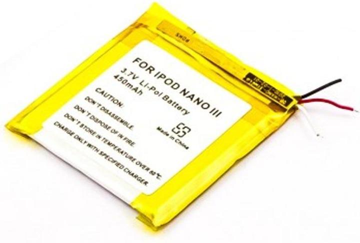 Actual product image AccuCell Akku für Apple iPOD touch 4G 616-0333 616-0337 (1 pcs., Device specific, 450 mAh)