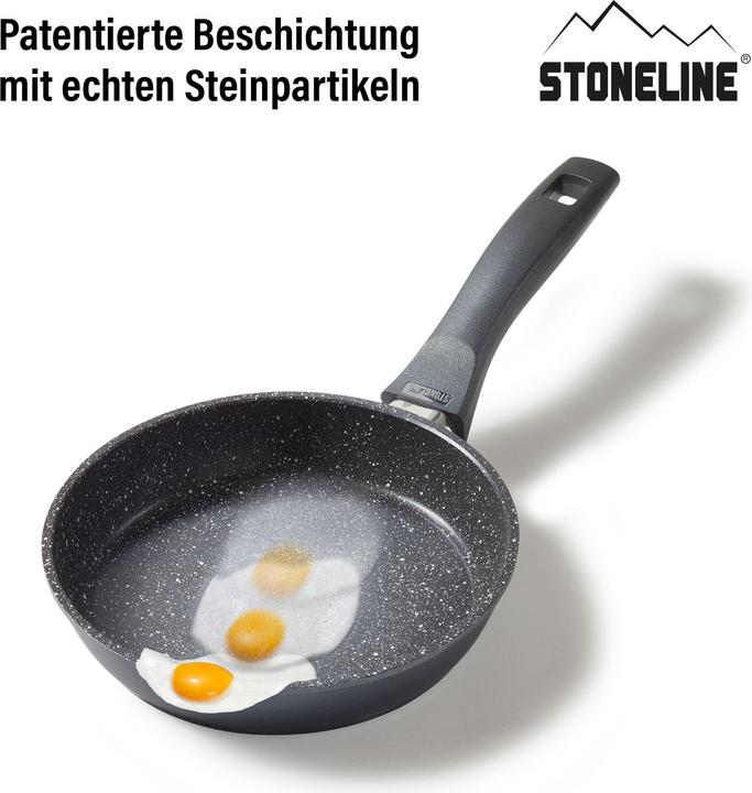 Produktbild Stoneline Bratpfanne 18 cm, Aluguss antihaftbeschichtete Pfanne, Backofen & Induktion geeignet (Bratpfanne, Aluminium)