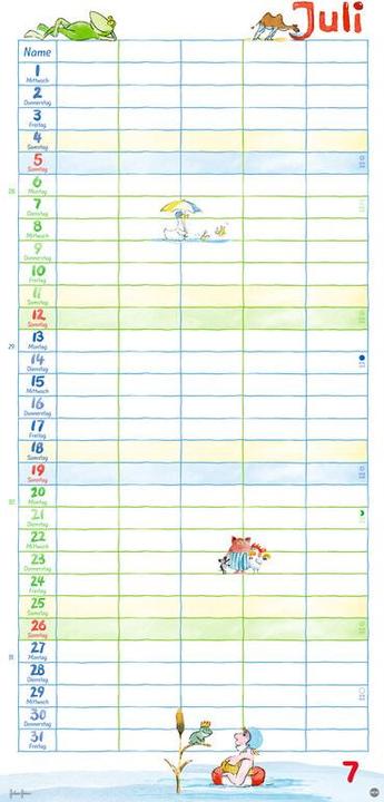 Produktbild Heye Familienplaner (21 x 45 cm, Harter Einband, Deutsch)