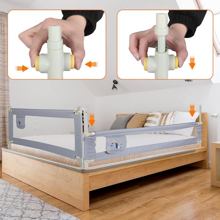 Immagine prodotto CCLife Höhenverstellbares Bettgitter Dream Guardian Plus (172 cm)