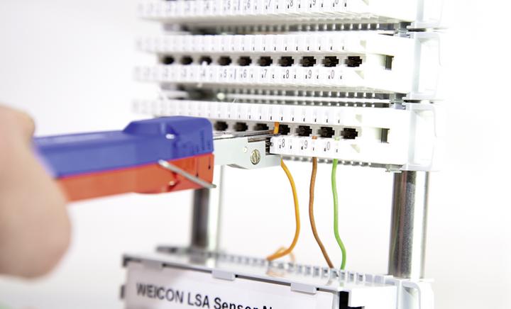 Produktbild Weicon Anlegewerkzeug LSA Sensor No.40 blau/rot (185 mm)