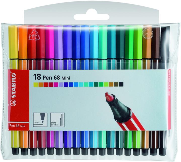 Immagine prodotto STABILO Penna 68 Mini (Multicolore, 18 x)
