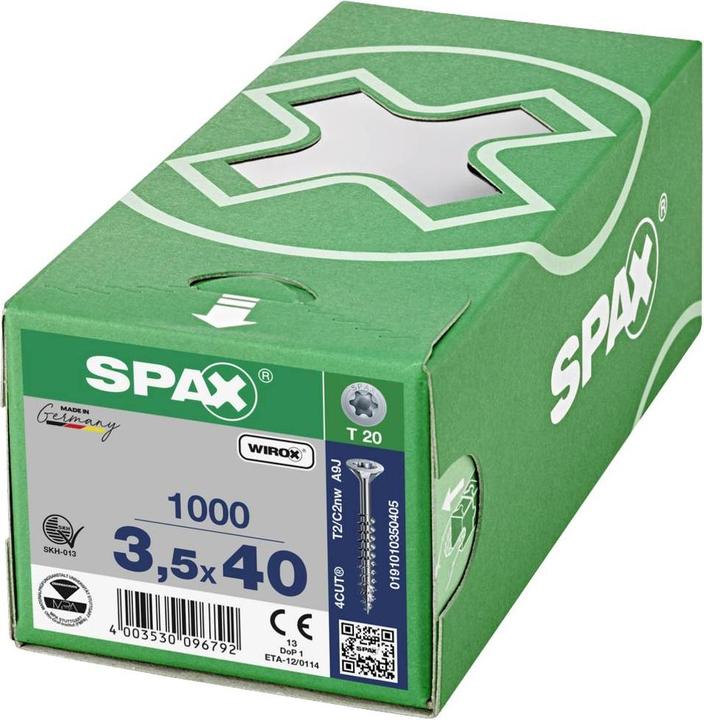 Actual product image Spax Chipboard screws SK T15 3,5x40 mm (1000 Screws per piece)