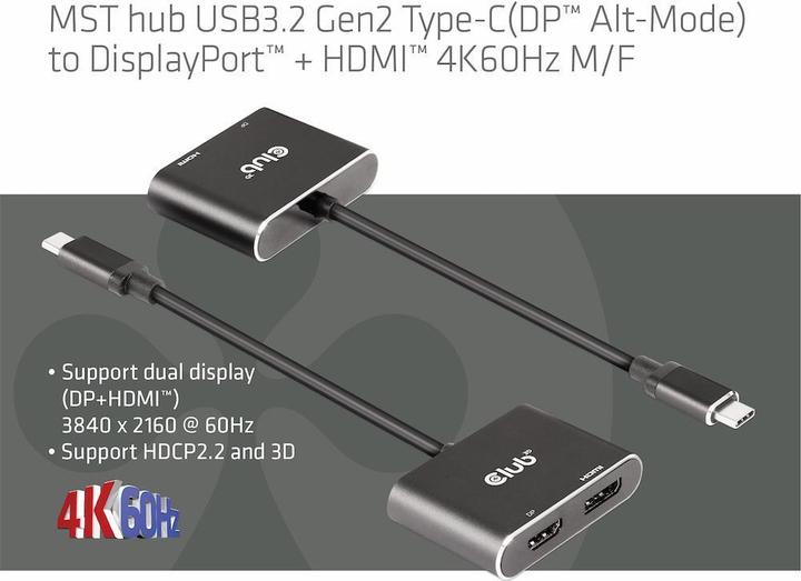 Produktbild Club 3D Usb-Hub (HDMI, USB, 5.90 cm)