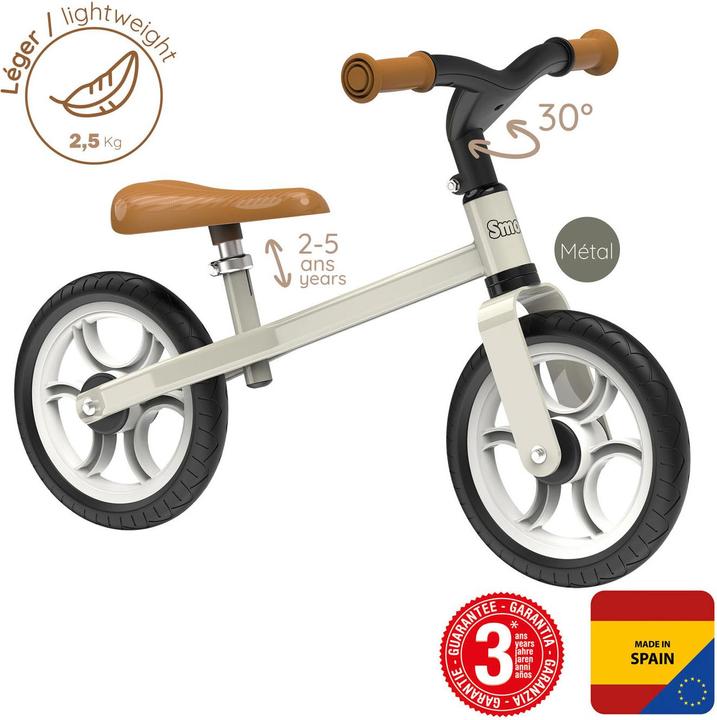 Image du produit Smoby Kinder-Laufrad First Bike Braun/Grau/Schwarz (4.76")