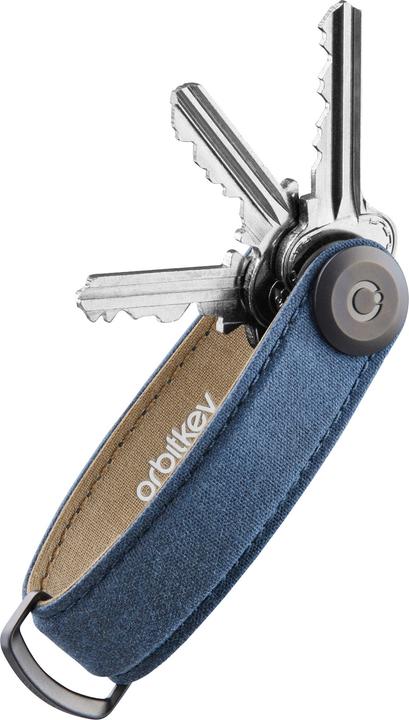 Orbitkey Waxed Canvas Key Organiser - Navy Blue
