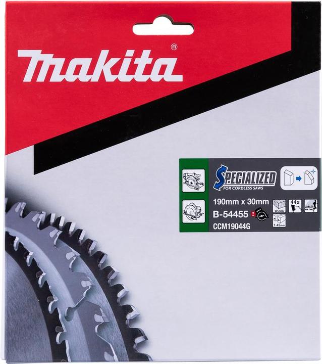 Image du produit Makita Lame de scie circulaire B-54455 190x30 mm CCM19044G Matériau bois