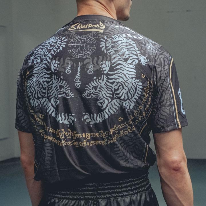 Actual product image 8Weapons Functional T-Shirt, Tiger Yant, black-yellow XL (XL)