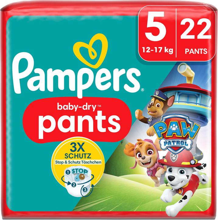 Pampers Baby-Dry Pants Paw Patrol (Size 5, Pack, 22 Piece)