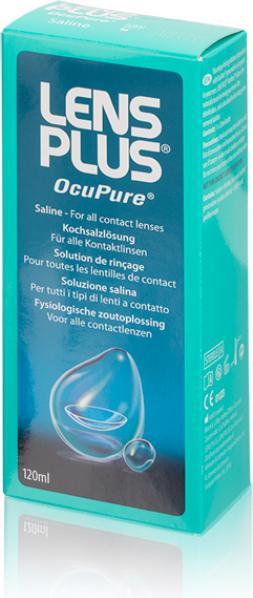 Produktbild Lens Plus OcuPure (Kochsalzlösung, 120 ml)