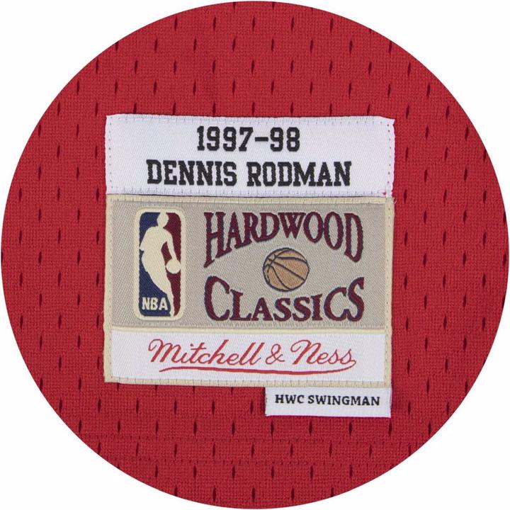 Actual product image Mitchell & Ness Swingman Jersey Chicago Bulls 199798 Dennis Rodman (M)