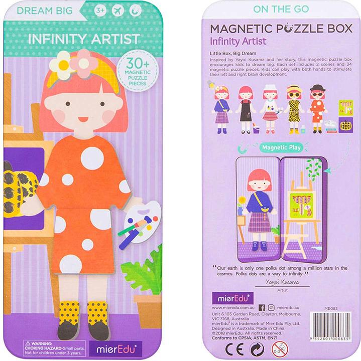 Produktbild mierEdu Magnetspiel Box Dress Up – Künstler zum Ankleiden I Fördert Motorik + Fantasie I Ideal für Zuhause (34 Teile)